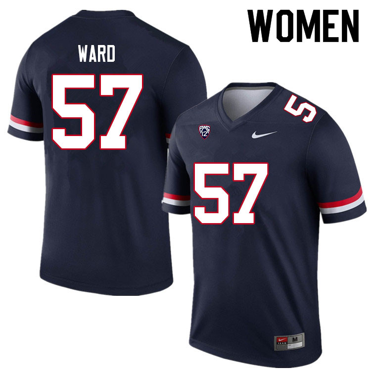 Women #57 Anthony Ward Arizona Wildcats College Football Jerseys Sale-Navy